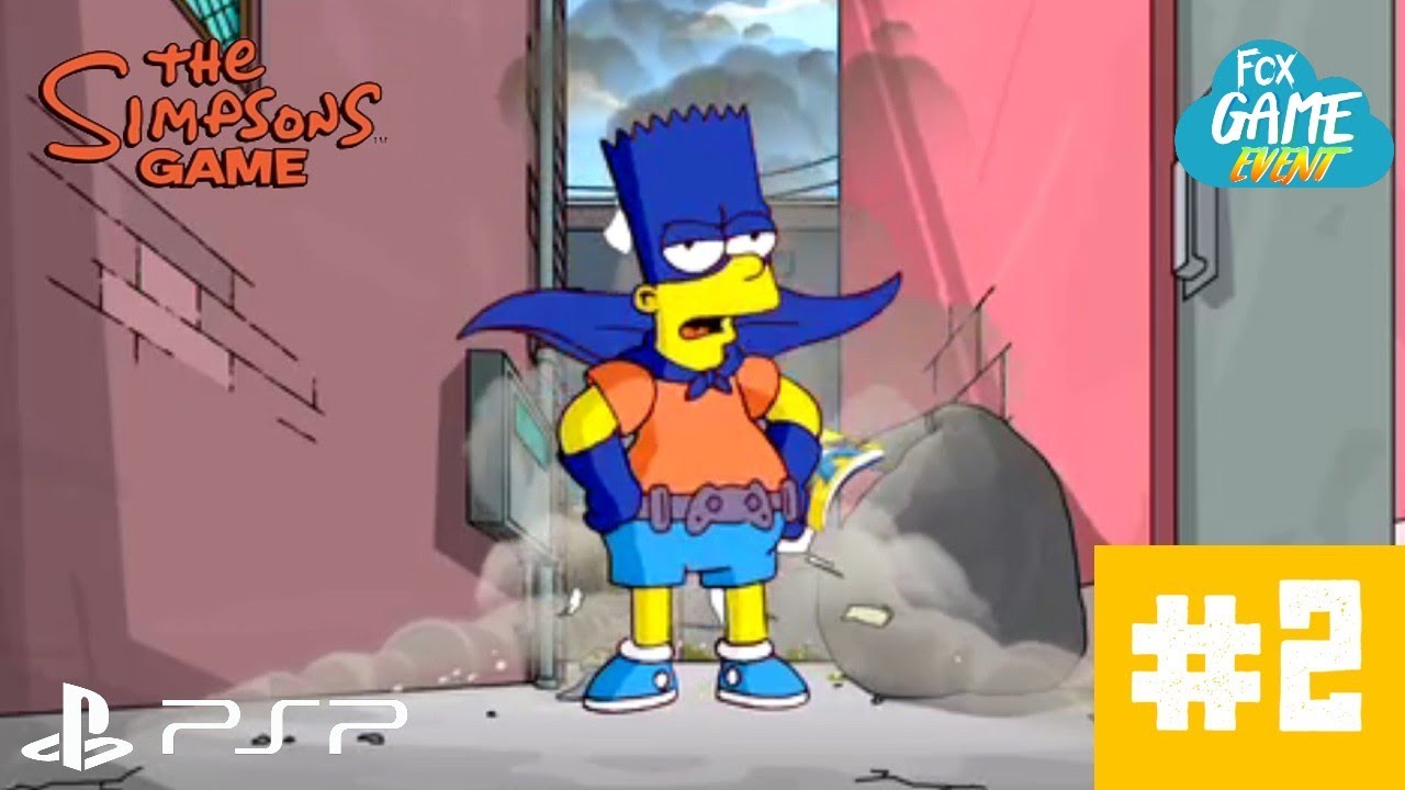 Walkthrough The Simpsons Game - Part 2: Bartman Begins (PSP)