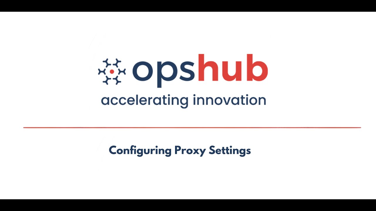 How to Configure Proxy Settings
