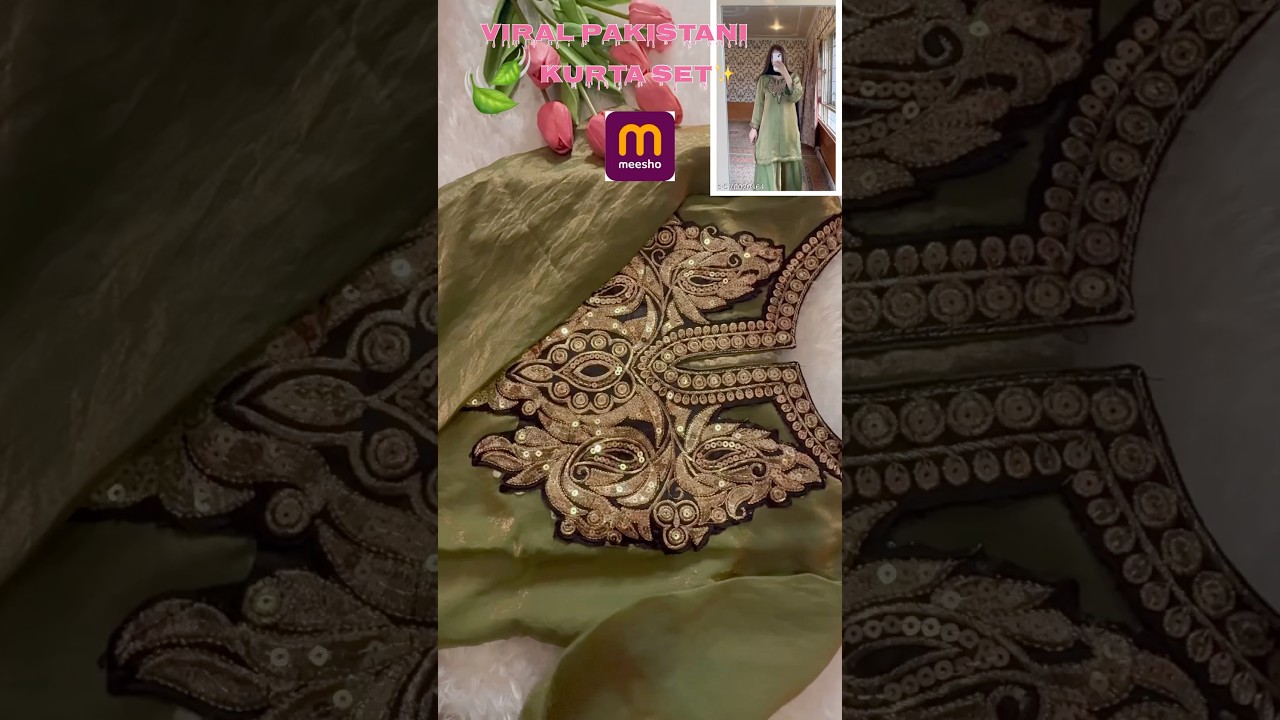 Viral💫pakistani kurta set🛍️from meesho under-999