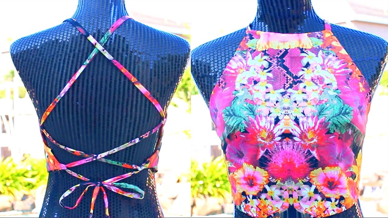 DIY Backless Halter Top! EASY Sewing