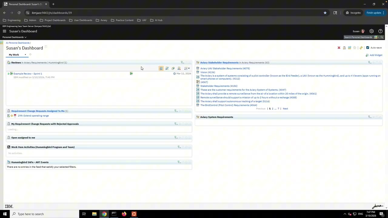 Reviews in DOORS Next 7.1