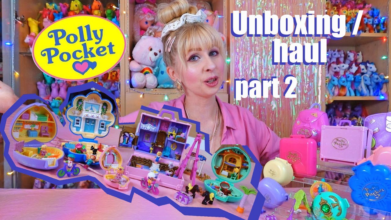 Part 2 - vintage Polly Pocket unboxing/ haul - 90s girl toys