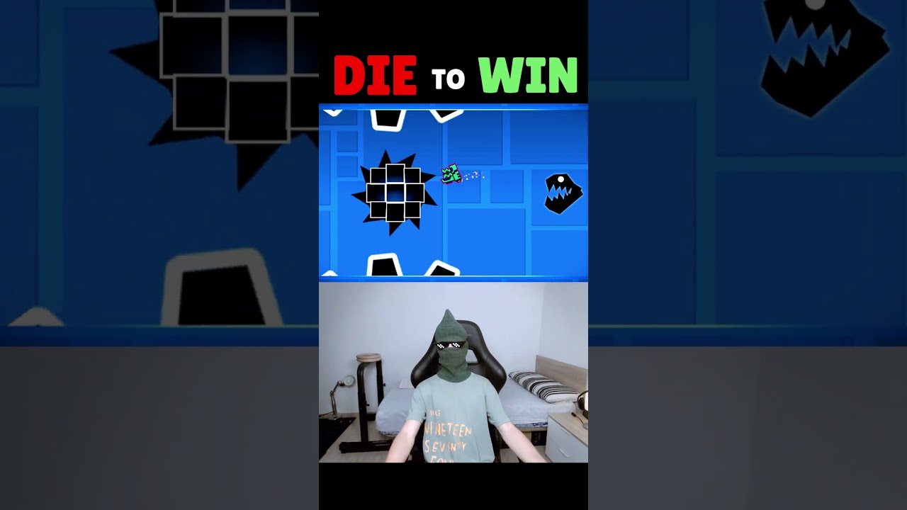 DIE TO WIN?! - Geometry Dash #shorts