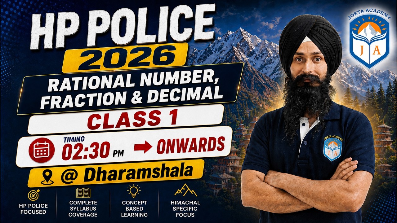 MATHEMATICS CLASS 01: RATIONAL NUMBER | HP POLICE 2026| Jokta Academy