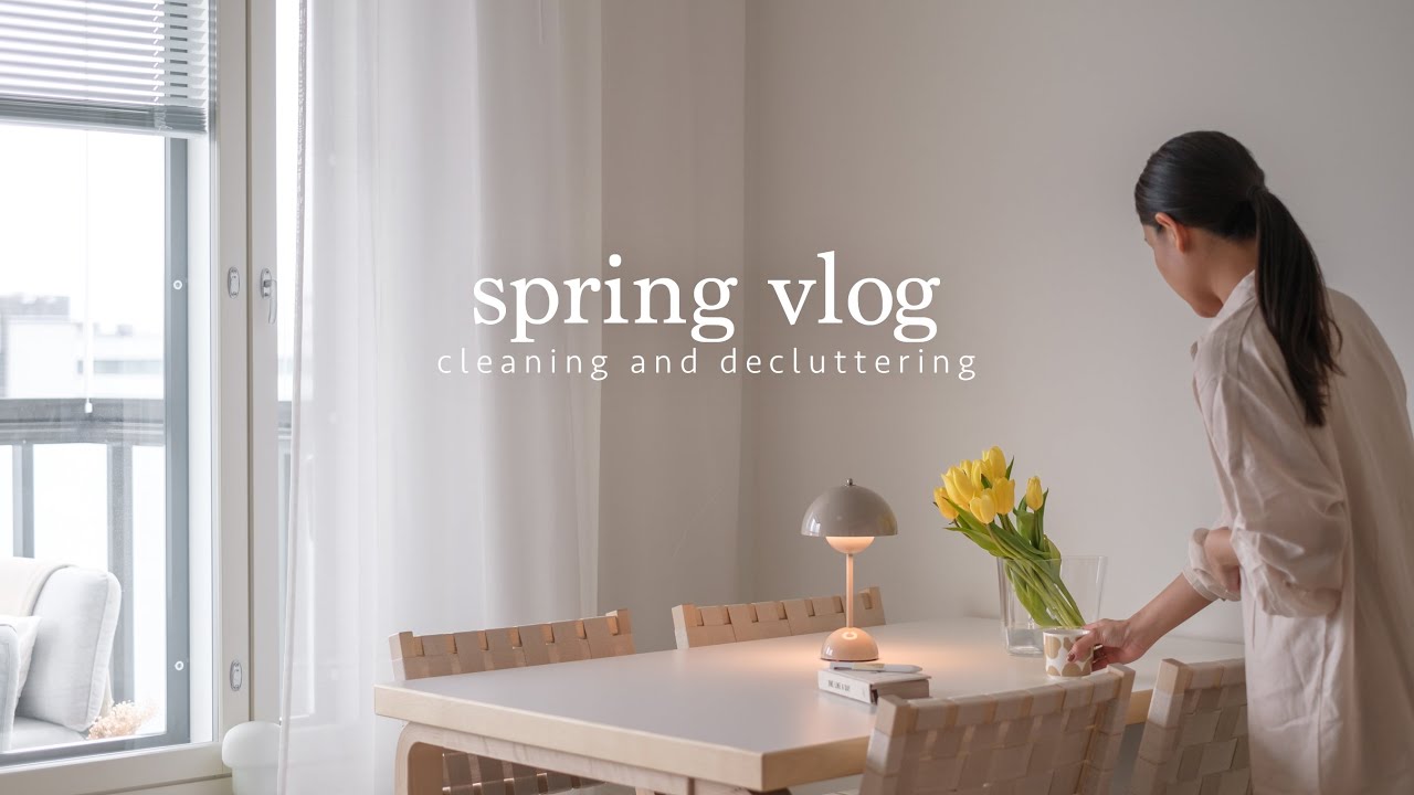 Spring in Finland I cleaning, decluttering my closet I lunch date, new teema mug