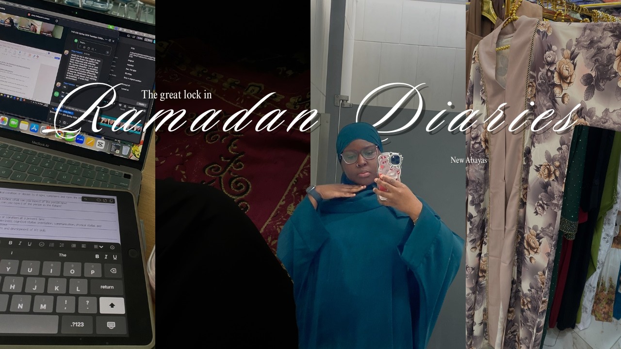 Ramadan Diaries Ep 1| First Few days, Tarweeh, New Abaya Haul, cooking, Goals
