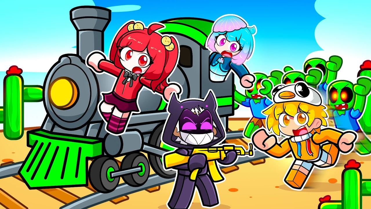 Turma da Batatinha no DESAFIO do DEAD RAILS do Roblox!