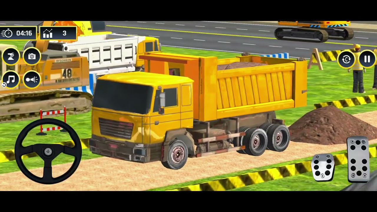 JCB Game 3D 🚧 Road Construction Simulator | Heavy Machine Work