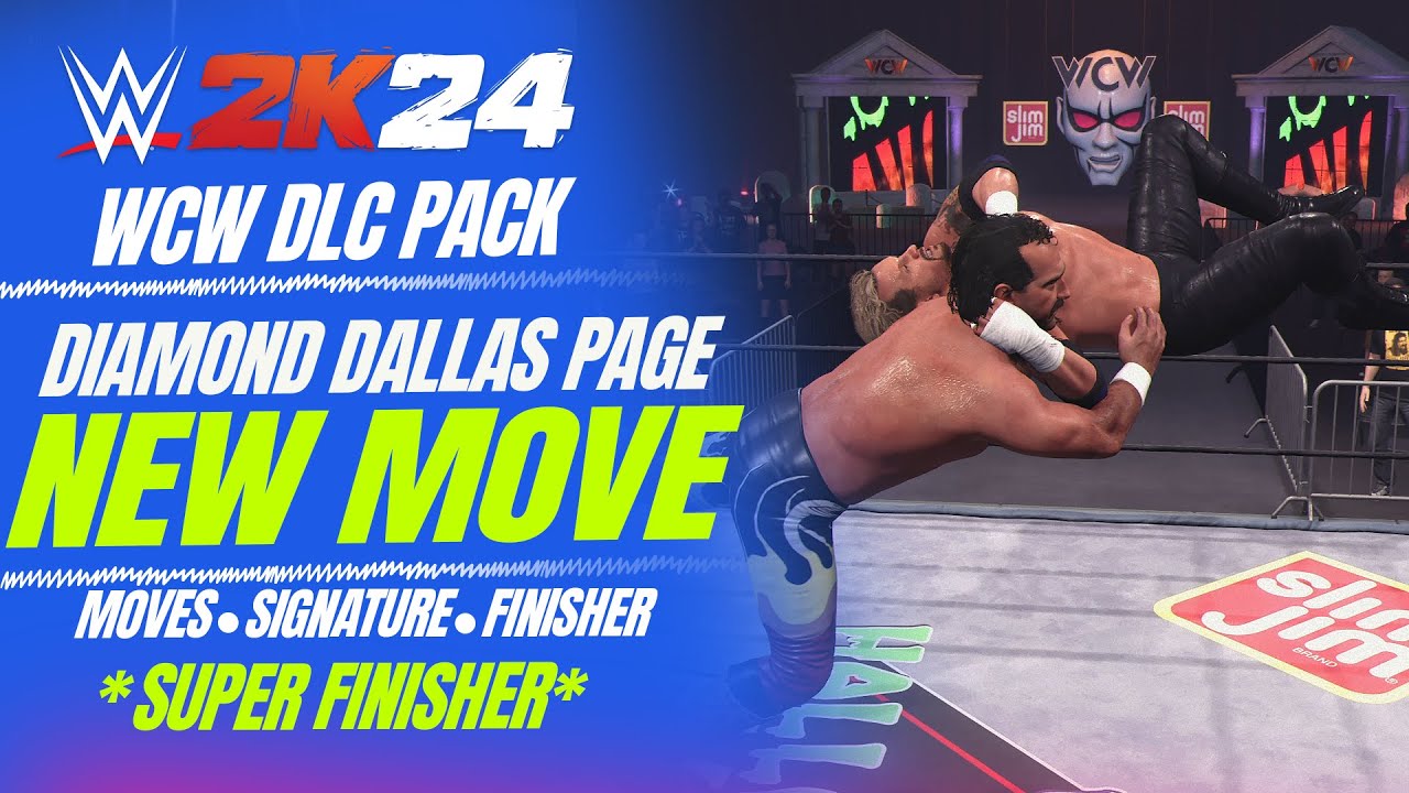 WWE 2K24 -DDP  All New Moves, Finisher & 2 Super Finishers (WCW Pack DLC)
