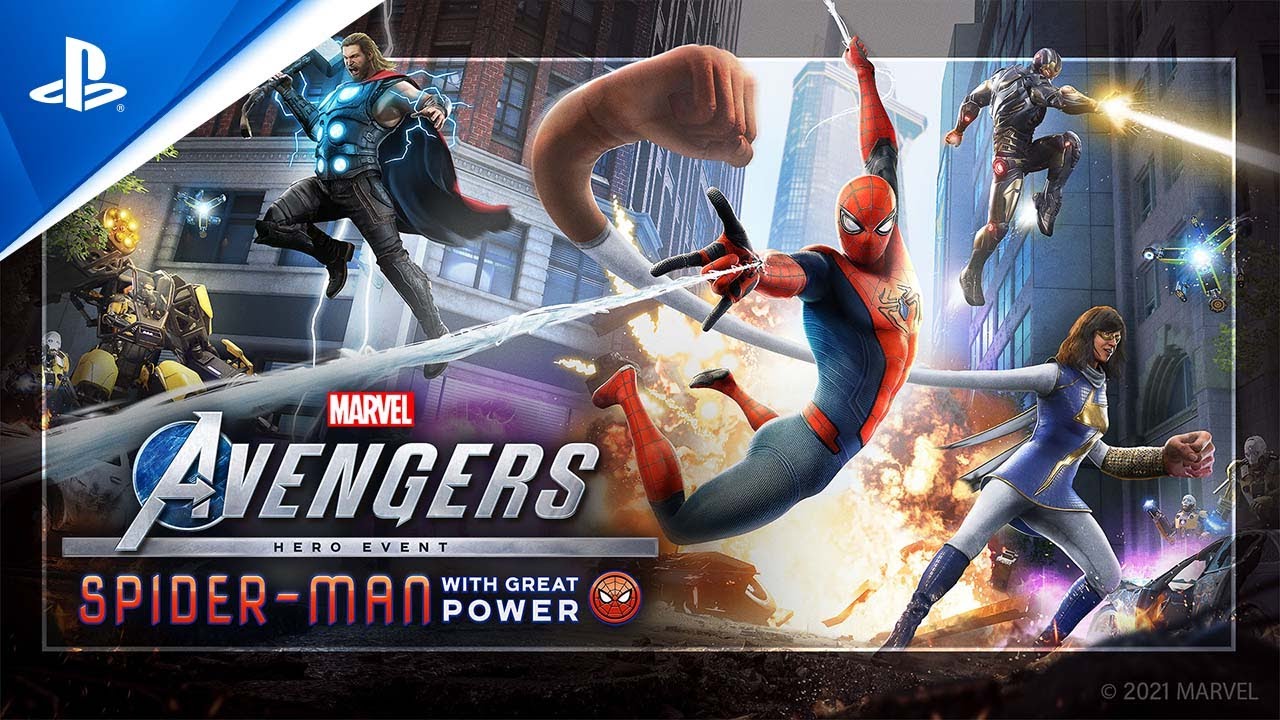 Marvel's Avengers（アベンジャーズ） スパイダーマン：大いなる力で シネマティックトレーラー | PS4  PS5