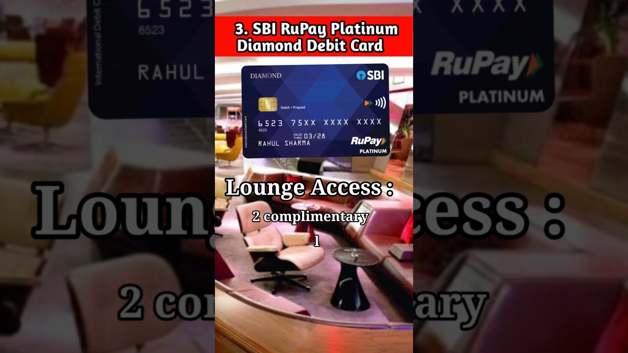 TOP 5 SBI AIRPORT LOUNGE DEBIT CARDS 2025 #shorts #ytshorts #shortsfeed #viral #viralvideo #sbi