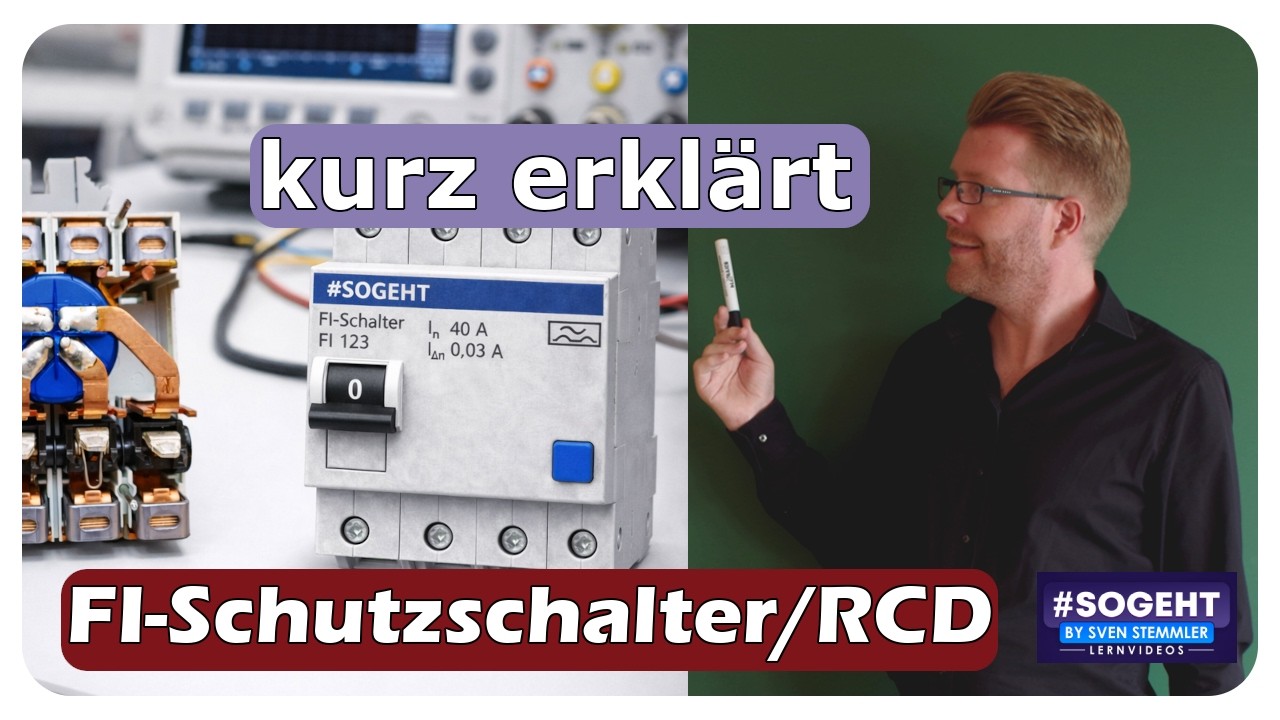 RCD / RCCB erkl&auml;rt &ndash; Vorschriften, Schaltzeichen, Typen & Sinnbilder