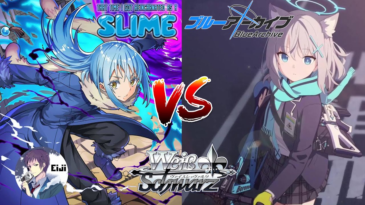 【WEISS SCHWARZ】[Eiji] Slime (BYR) VS [Rosencruz] Blue Archive (BY)