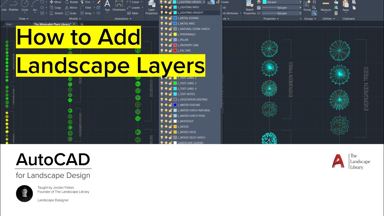 04. How to Add Layers | AutoCAD for Landscape Design