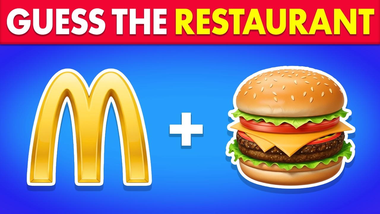 Guess the Fast Food Restaurant by Emoji? 🍔🍟 Quiz Blitz