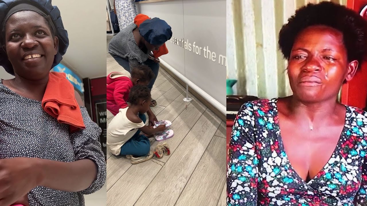 This lady has never done grocery shopping before, he took her to buy anything she wants