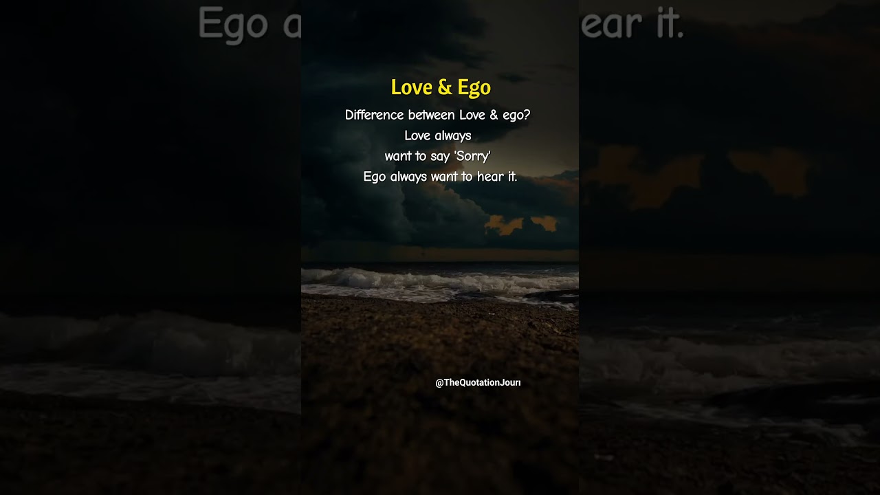 Love vs Ego 💕💔 Who Wins? 🤔 #Love #Ego #LifeLessons