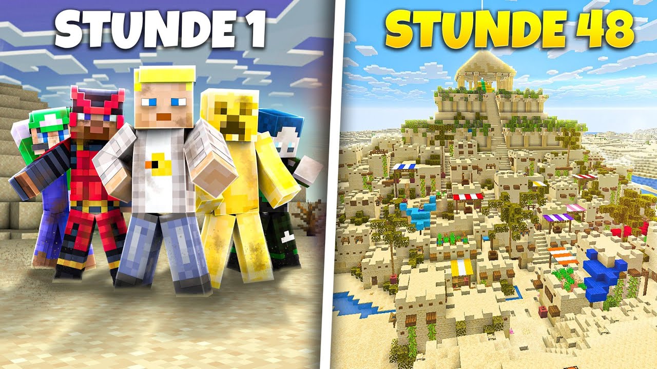 ICH HABE 100 SPIELER FÜR 48H IN DER WÜSTE GEFANGEN🤯