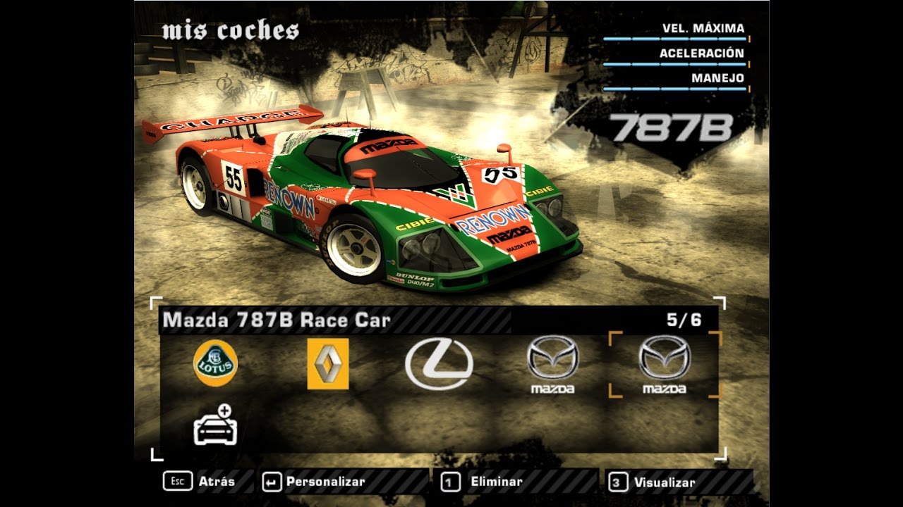 Mazda 787B El Carro mas Rapido en NFSMW (mod)