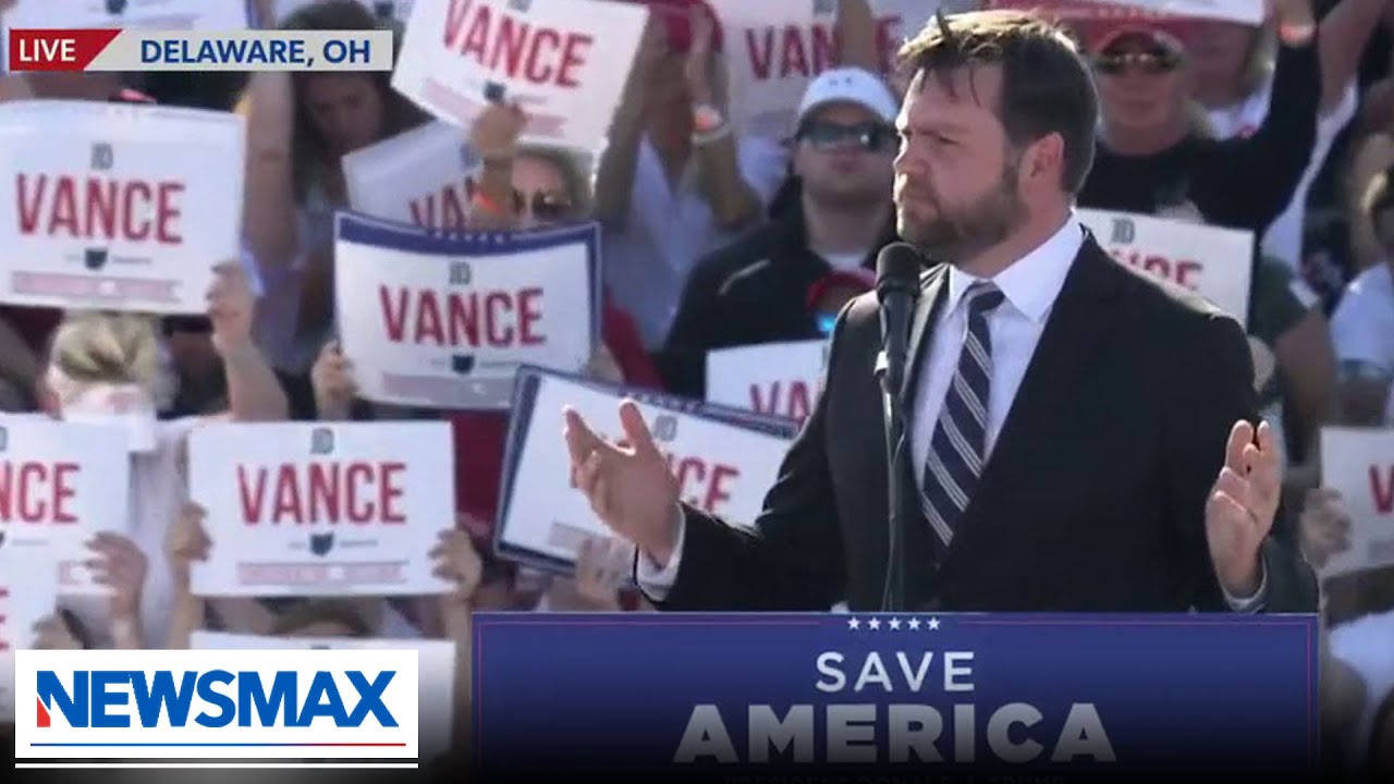 WATCH: JD Vance pumps up crowd at Ohio Trump rally
