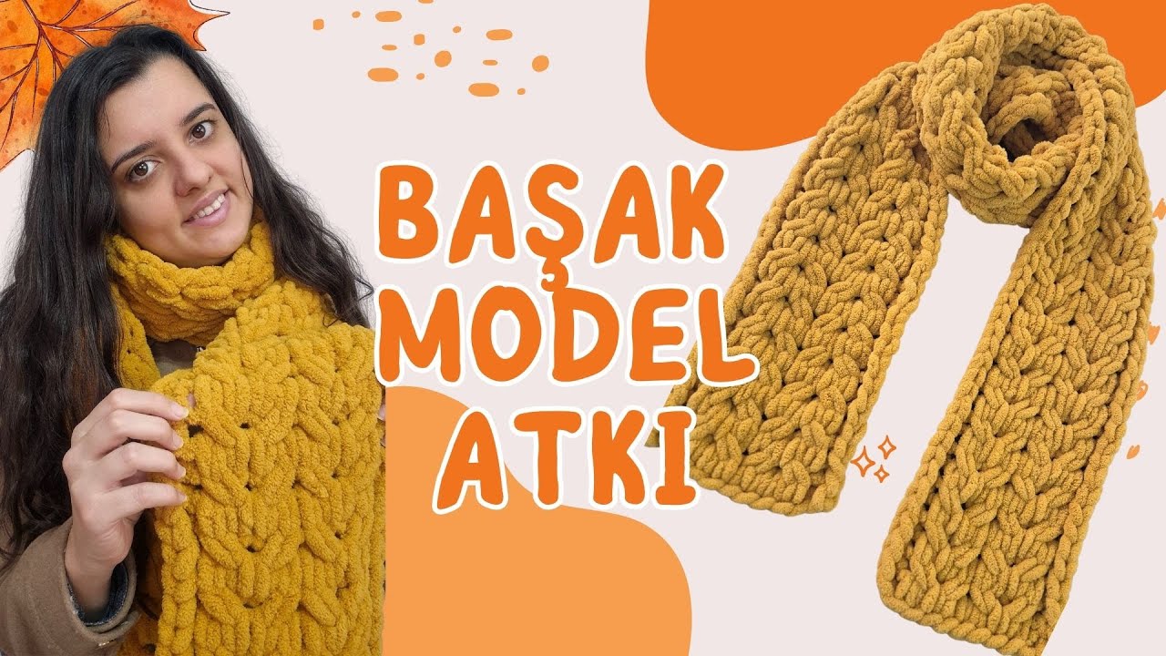 Başak Model Atkı Yapıyoruz! | How to Make Easy Crochet Scarf ? | Yeni Başlayanlar İçin Kolay Atkı