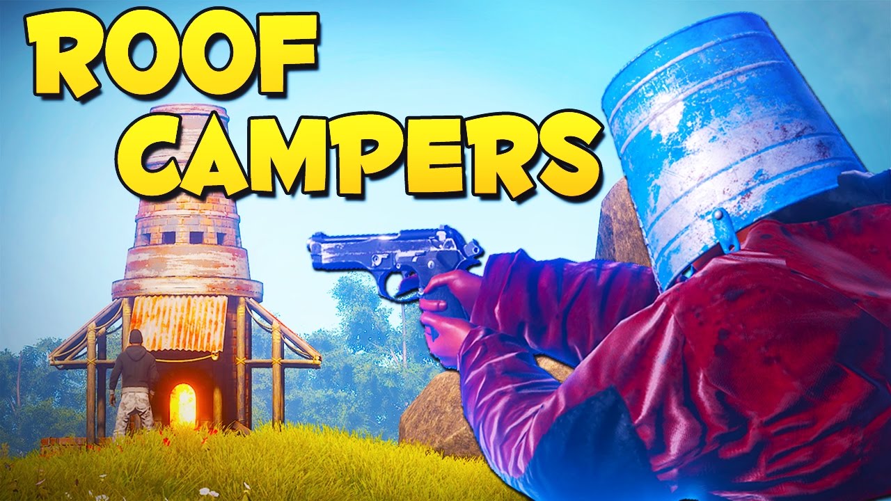 ROOF CAMPERS - Rust SOLO Survival Gameplay