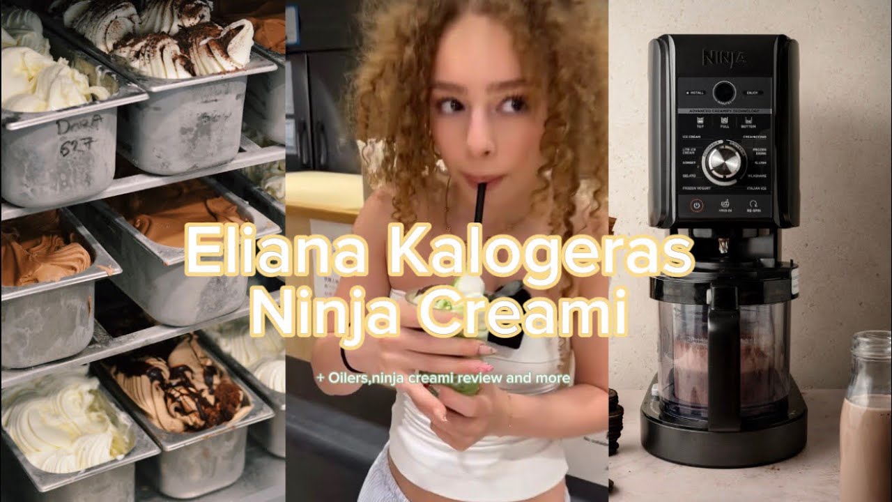 OPEN AND REVIEW NINJA CREAMI WITH ELIANA KALOGERAS 🍨||SNAP VLOG