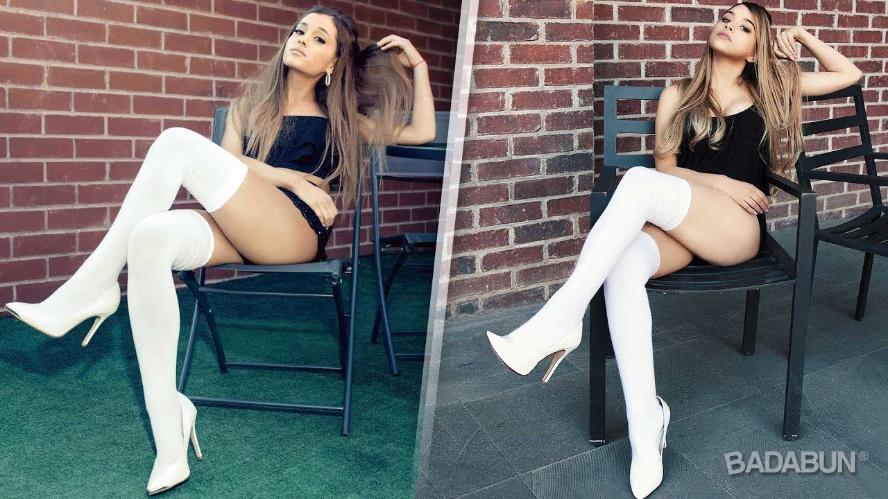 Imitando fotos de Ariana Grande