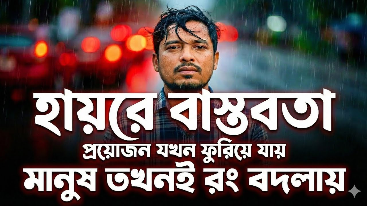 হায়রে বাস্তবতা, প্রয়োজন যখন ফুরিয়ে যায় মানুষও তখন রং বদলায়