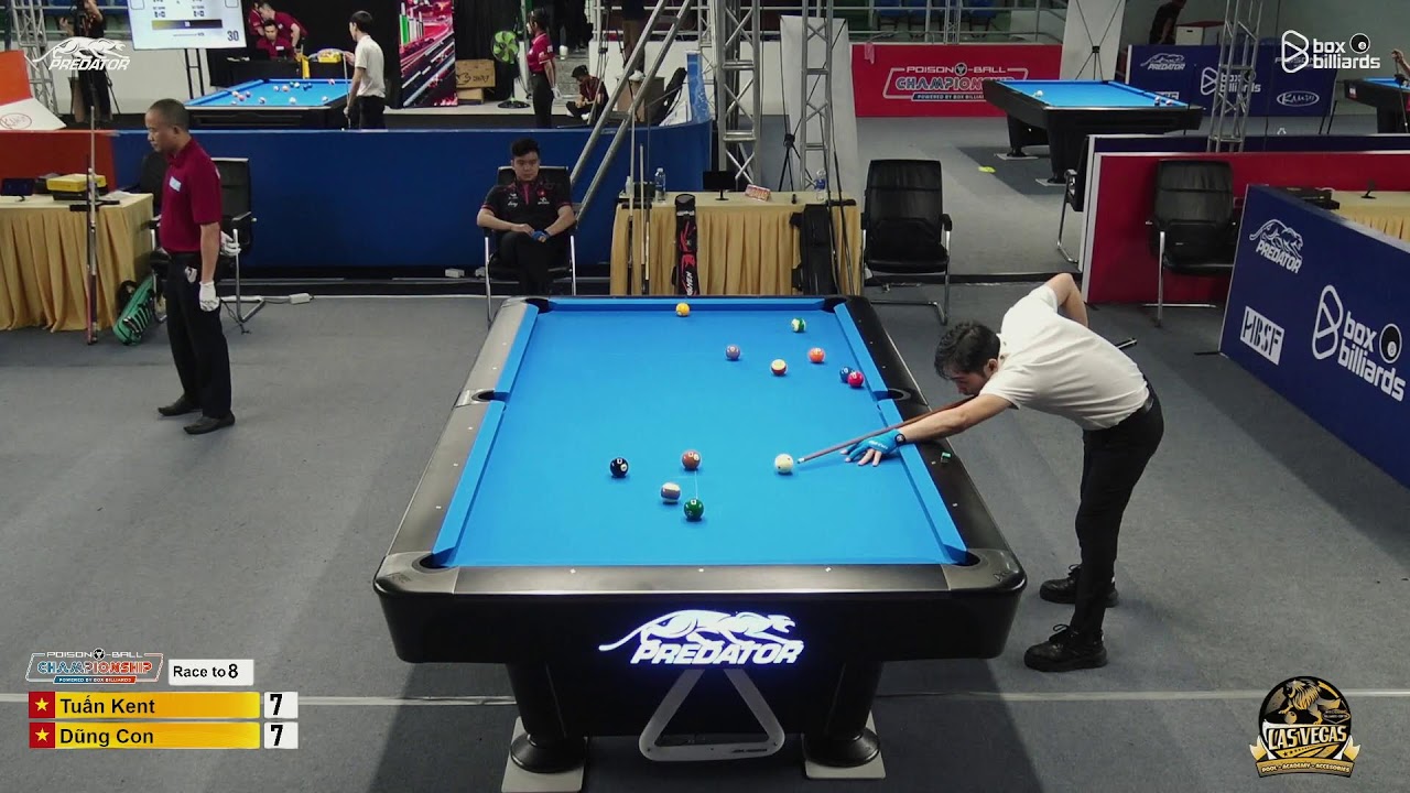 🔴 TRỰC TIẾP |Tuấn Kent vs Dũng Con|Poison 8 Ball Championship| Last 16