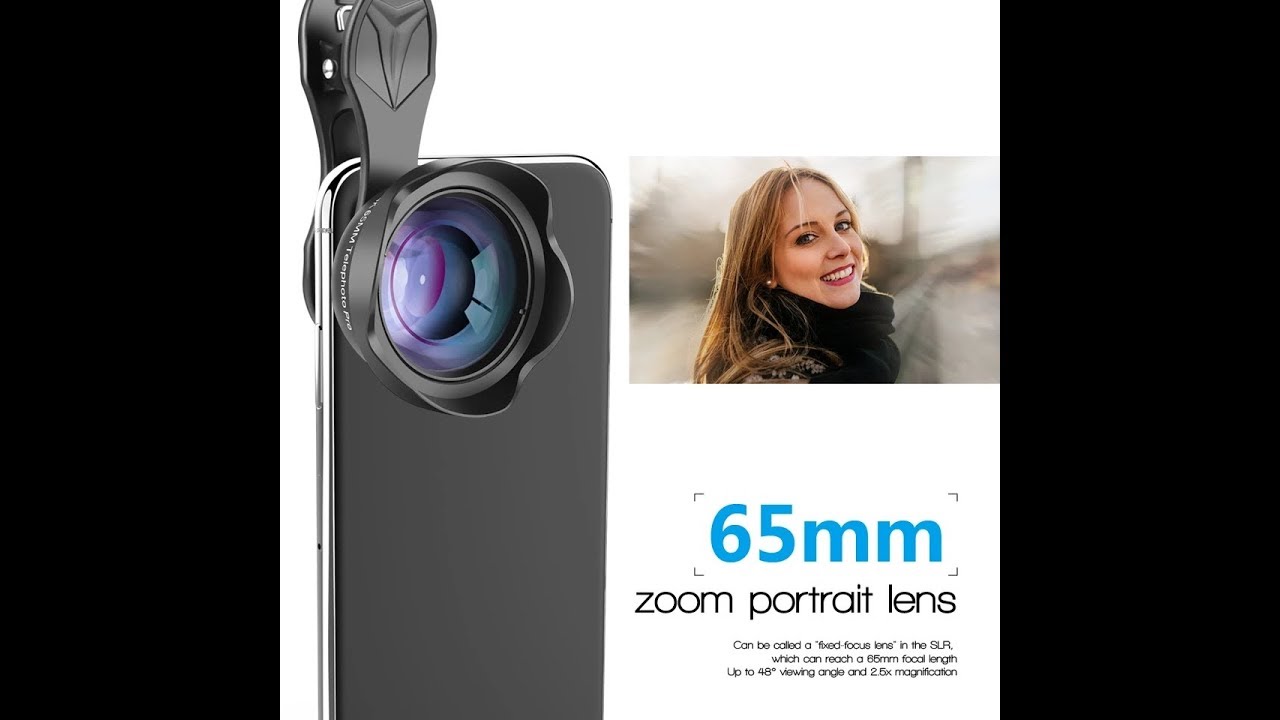 Apexel New 65mm 3x Professional Zoom Phone Lens Review