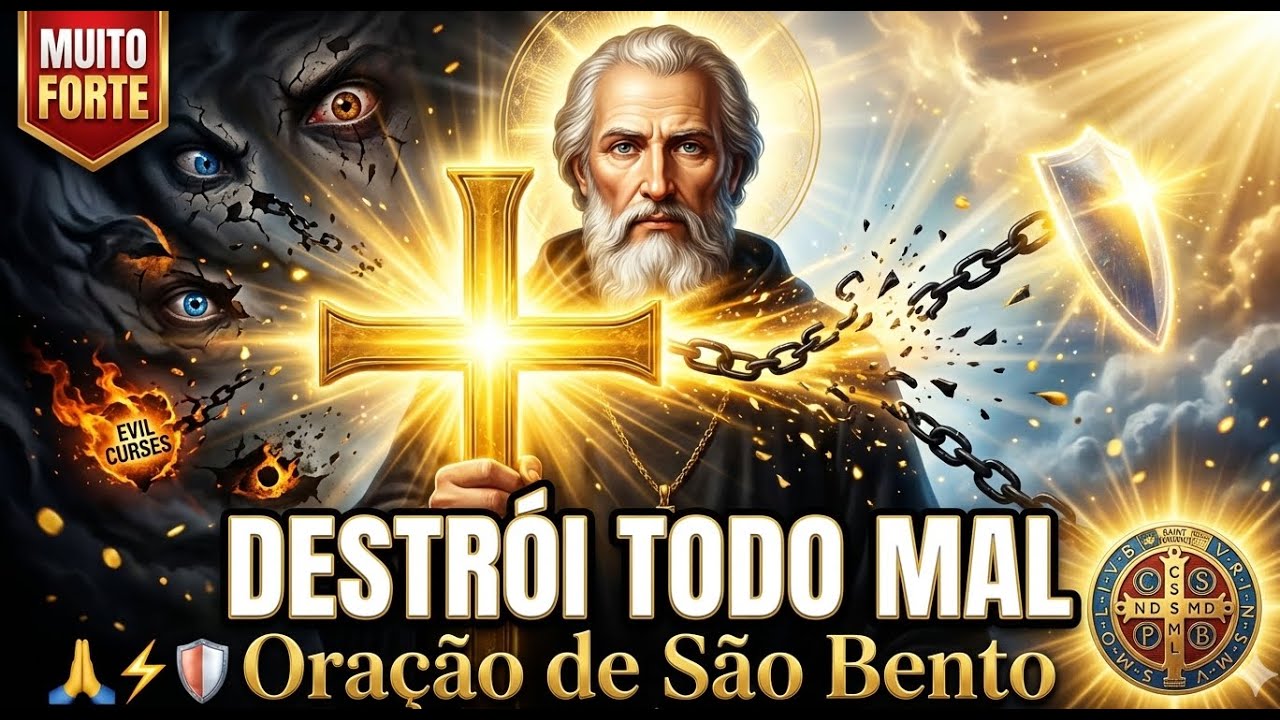 ORAÇÃO DE SÃO BENTO AFASTA INIMIGOS, QUEBRA FEITIÇOS E ATRAI PROSPERIDADE! ✨