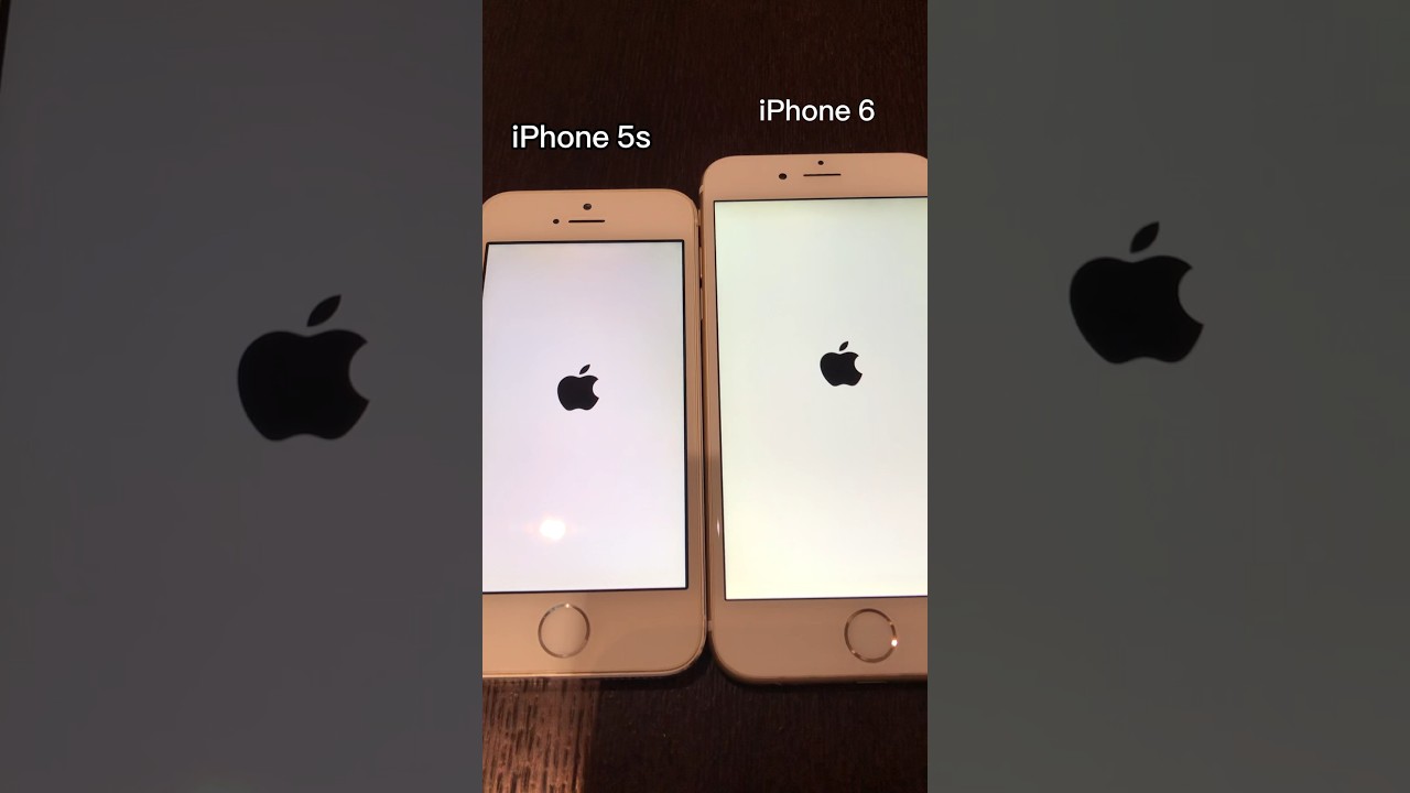 iPhone 5s vs iPhone 6 on iOS 12 boot up test #shorts #iphone5s #iphone6 #ios12