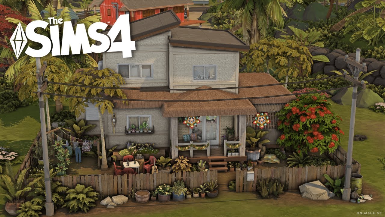🇵🇭 Filipino Christmas 🎄: Modern Bahay Kubo 🛖 | Sims 4 Stop Motion | Build Tour