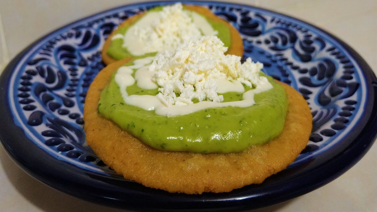 GORDITAS DE PAPA CON SU GUACAMOLE, DELICIOSAS!!!