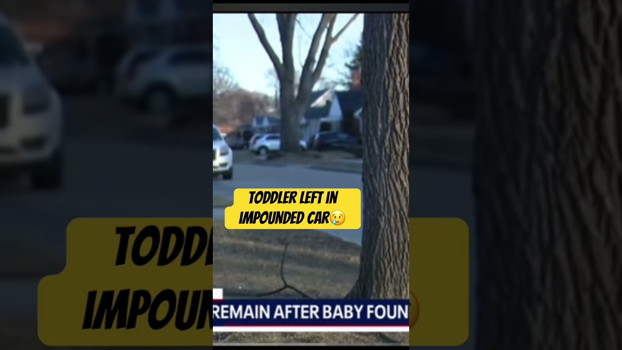Man in custody after baby left in impounded car😢 #crime #news #detroit