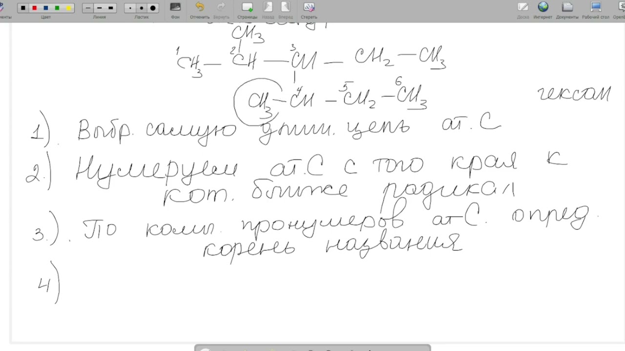 Номенклатура алканов IUPAC