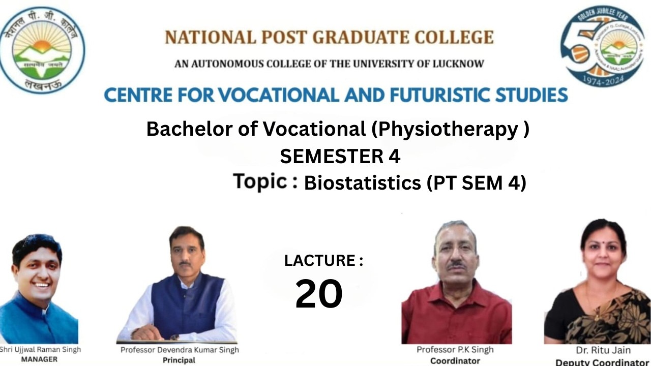 Biostatistics (PT SEM 4)