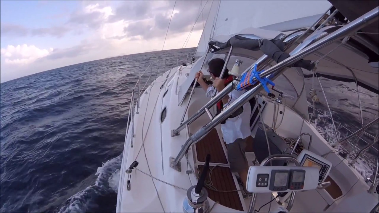 Sailing from Guadeloupe to Boston on a Hunter 45 - May 15 - 28, 2017