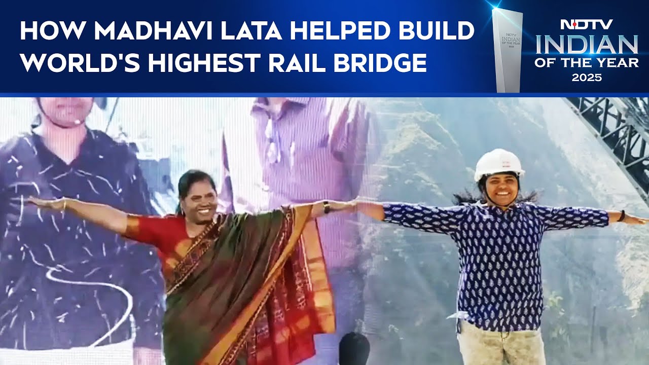 How NDTV's 'Indian Of The Year' Madhavi Lata Helped Build World's Highest Rail Bridge