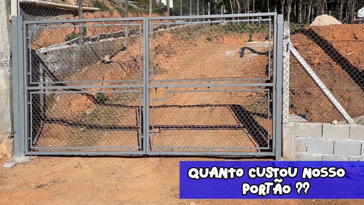 QUANTO CUSTOU NOSSO PORTÃO DE METALON COM TELA DE ALAMBRADO?