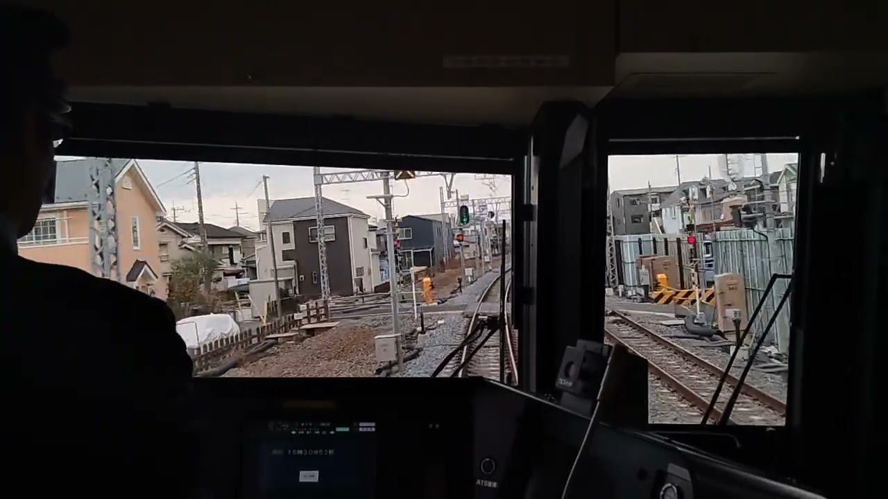 東京メトロ13000系13104FROM更新車春日部〜北春日部間前面展望