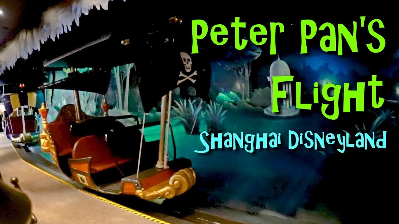2018 Shanghai Disneyland Peter Pan's Flight On Ride HD POV with Queue