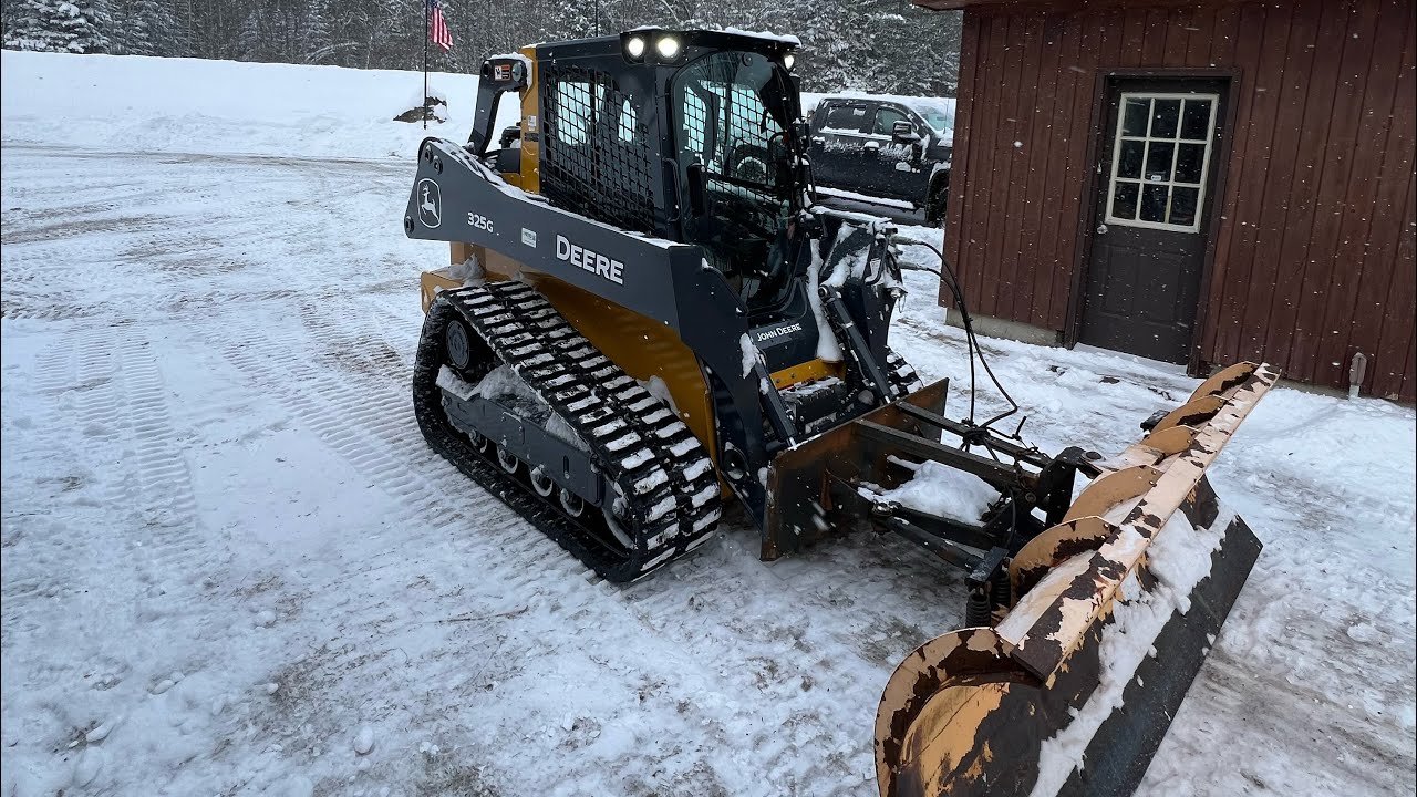 2024 John Deere 325 G high flow machine has arrived. first use plowing snow.