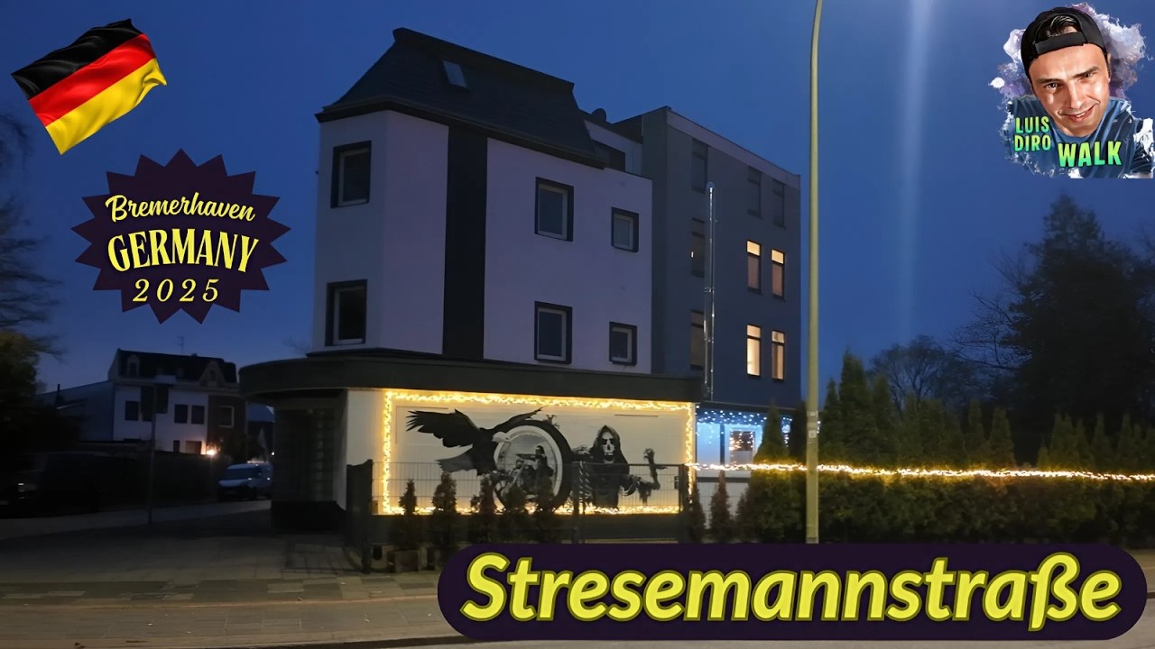 Stresemannstraße Bremerhaven Walk🌏Bremerhaven / Germany✈️ 🇩🇪 - December 2025 - (4K Video)