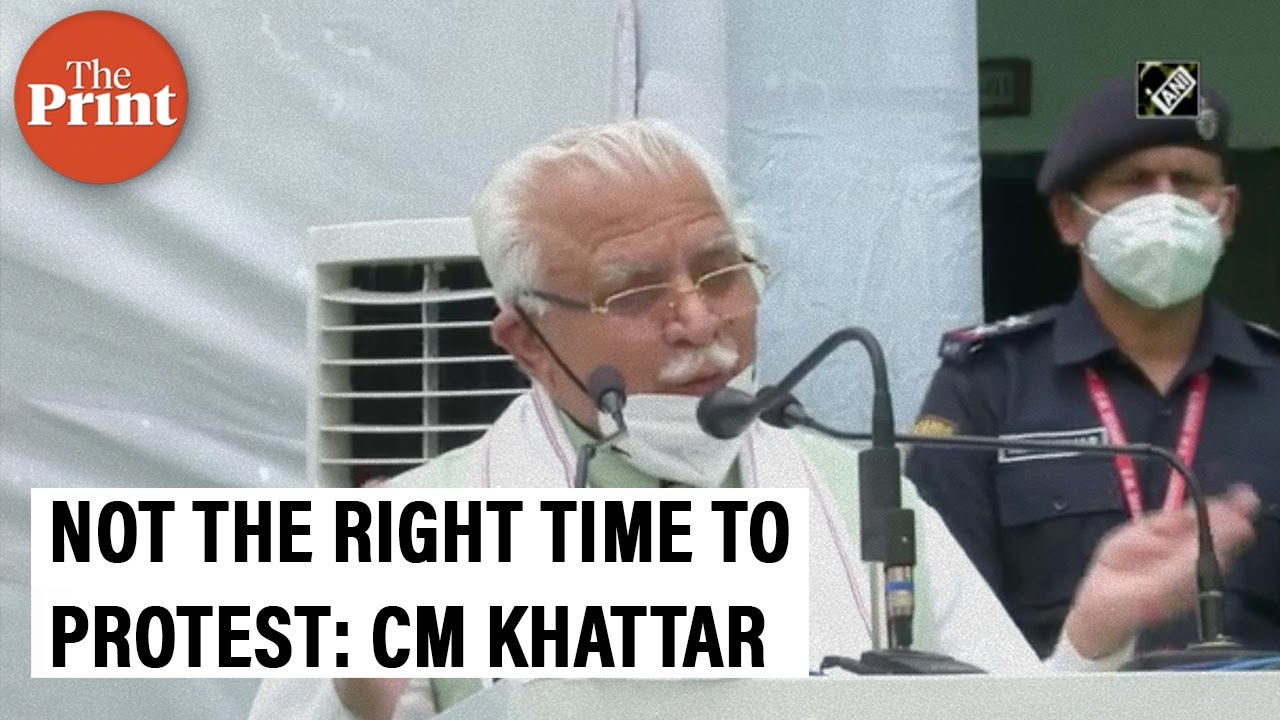 'Not the right time to protest': Haryana CM Khattar urges farmers to continue after Covid is over