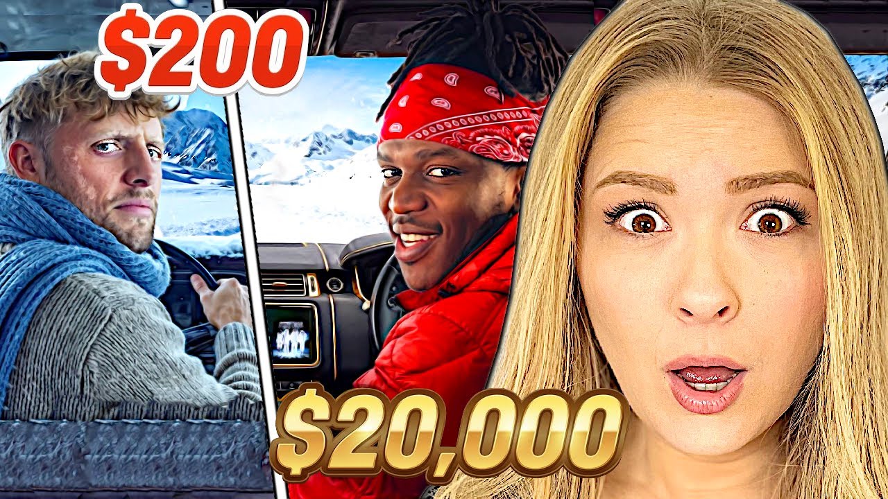 We React to SIDEMEN $20,000 vs $200 WINTER ROAD TRIP