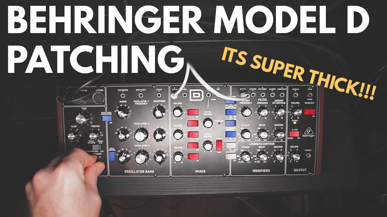 BEHRINGER MODEL D Patching Demo | No Talking, No FX & 