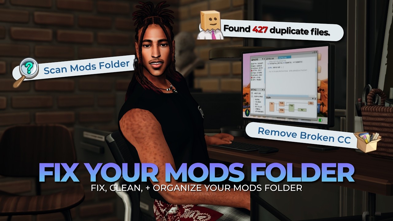 How to Organize Sims 4 Mods Folder + Update Broken Mods | Tutorial + Template