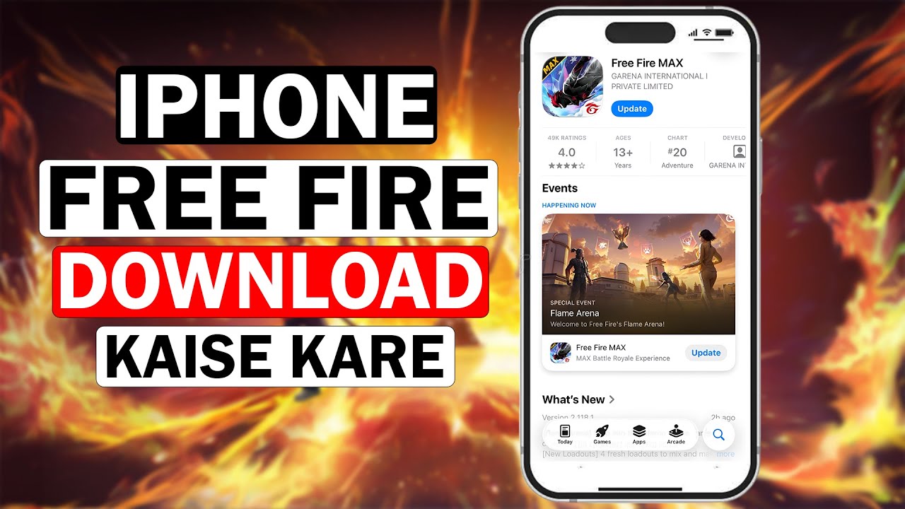iPhone Me Free Fire Update Kaise Kare 📱 | How To Download Free Fire in  Apple iPhone